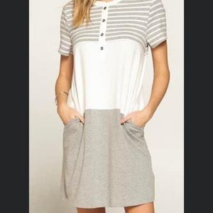 Ladies size large comfortable dress, new without tag